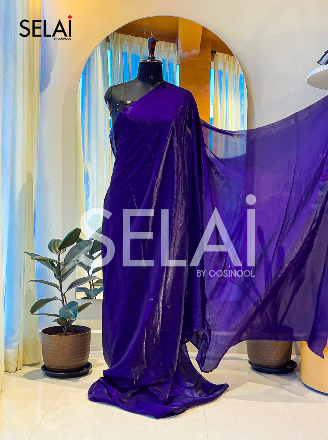 Glass Organza (Indigo)