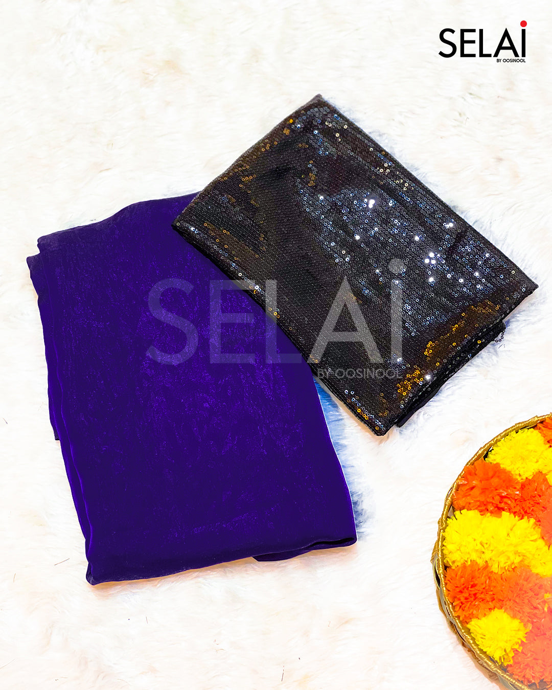 Glass Organza (Indigo)