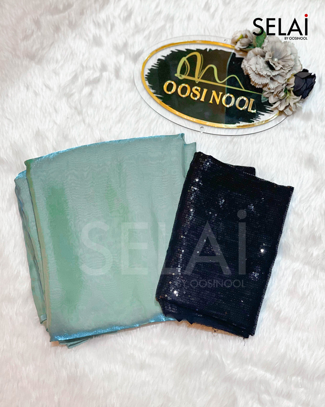 Glass Organza (Blue)