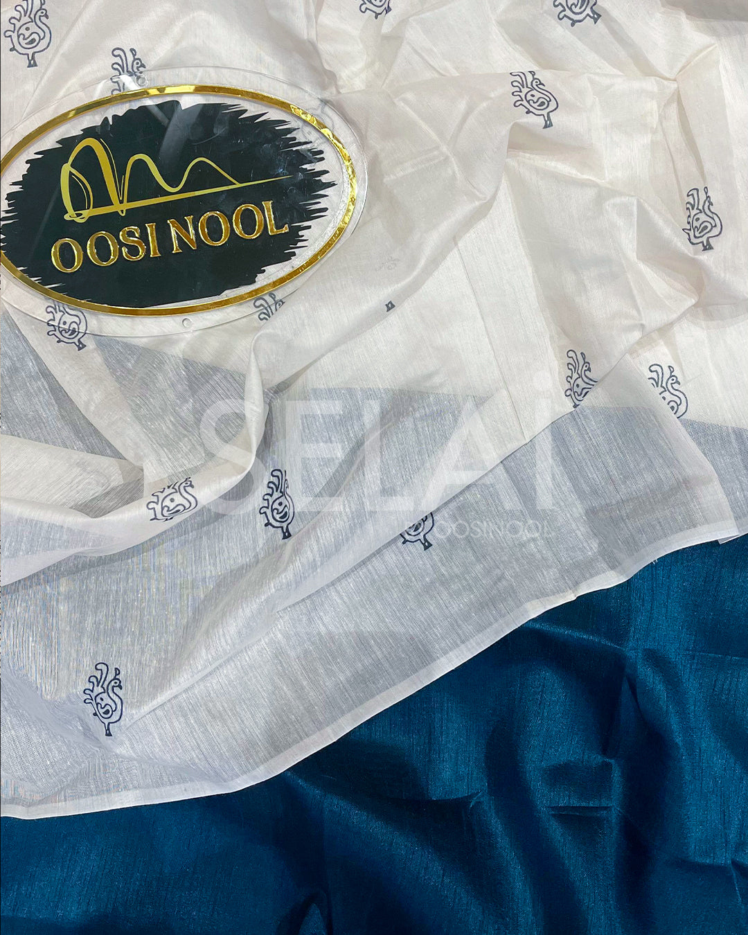 Chanderi Cotton with digital print peacock