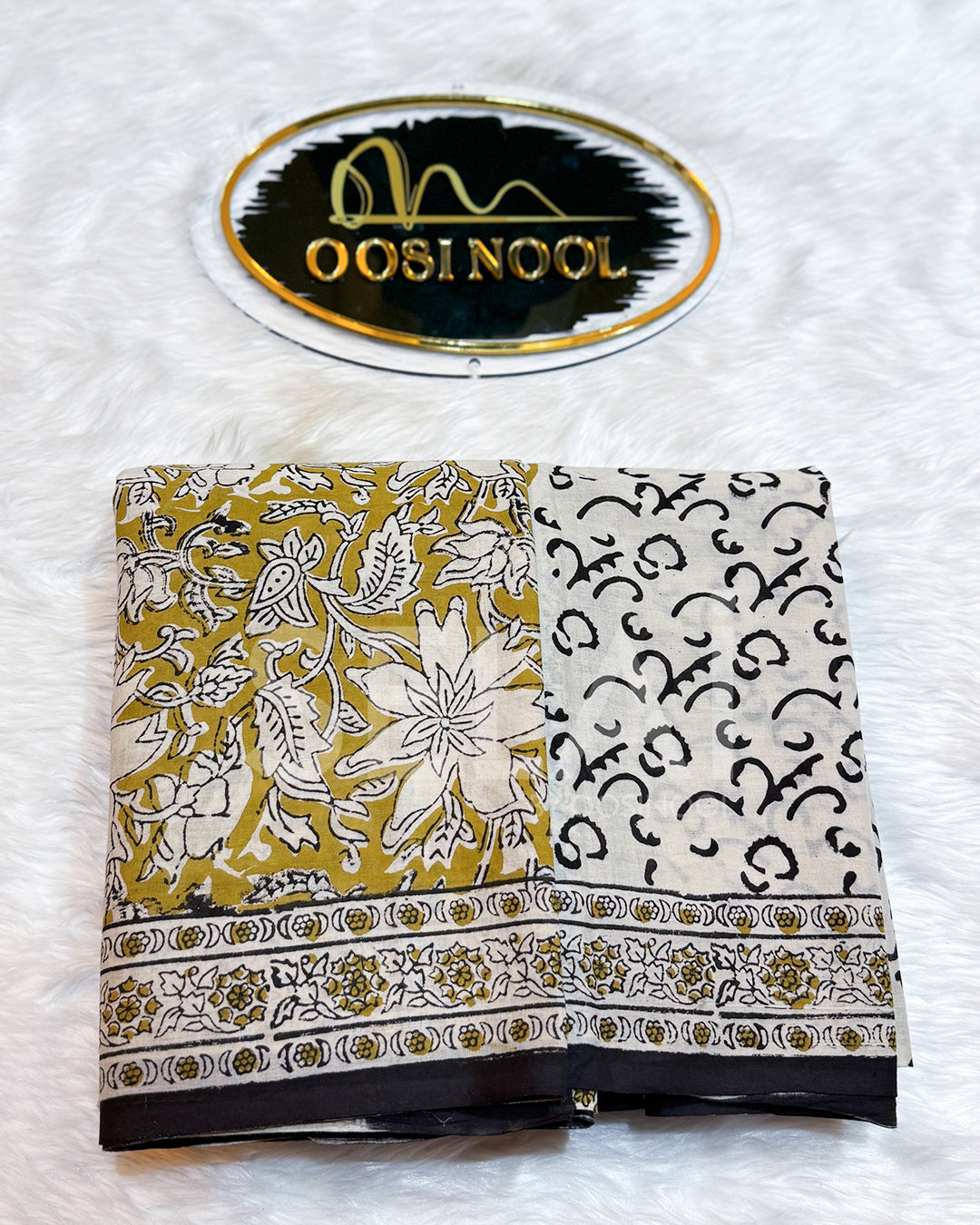 Mustard Cotton Saree