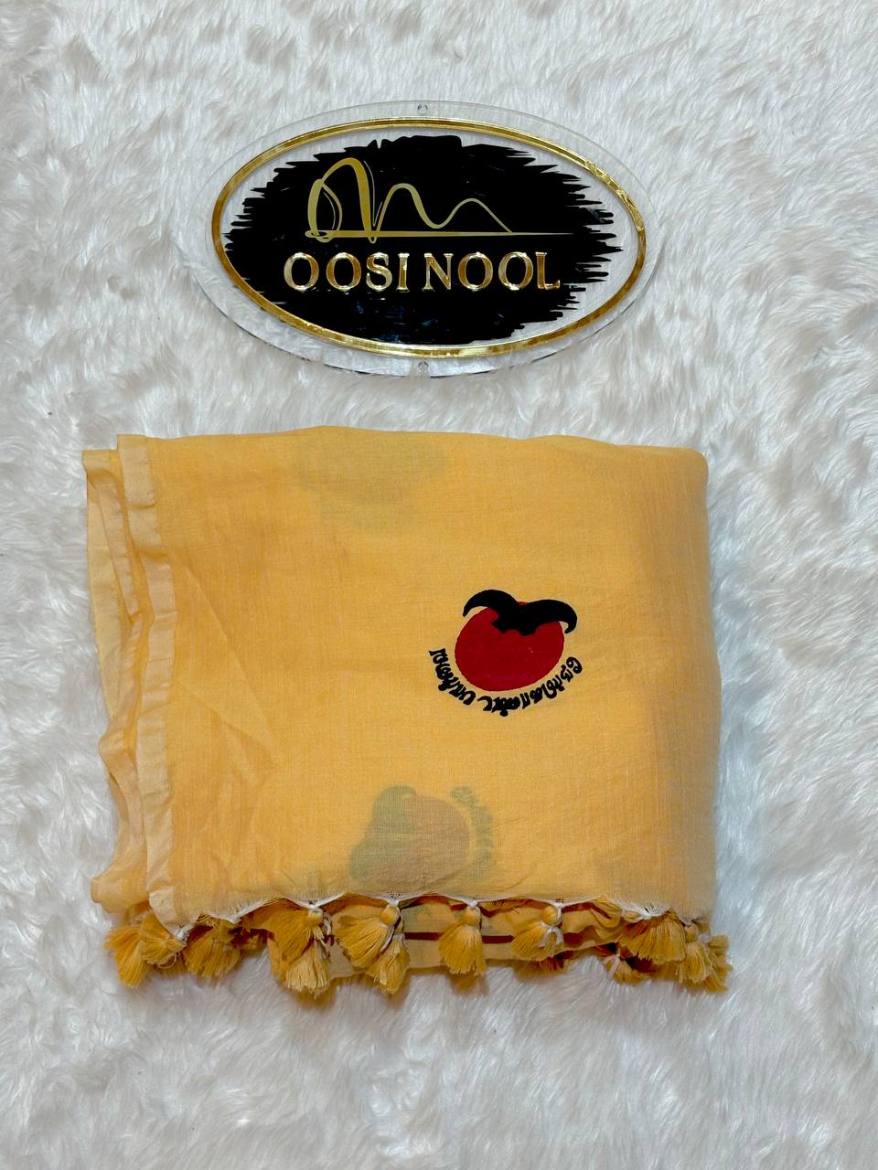 Nerkonda Paarvai Khadi Cotton Saree (Sunset Orange)