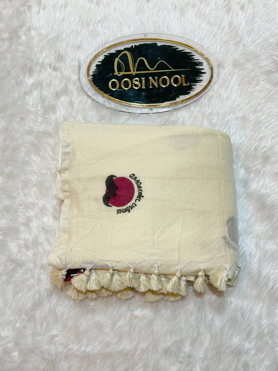 Nerkonda Paarvai Khadi Cotton Saree (White)