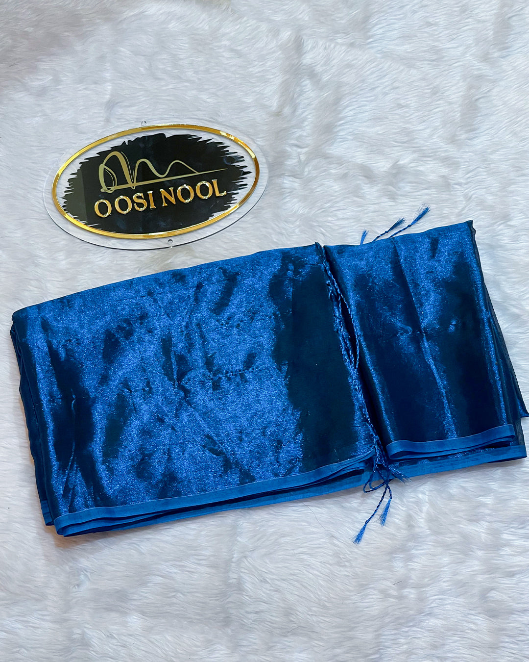Cotton Tissue Saree (Blue)