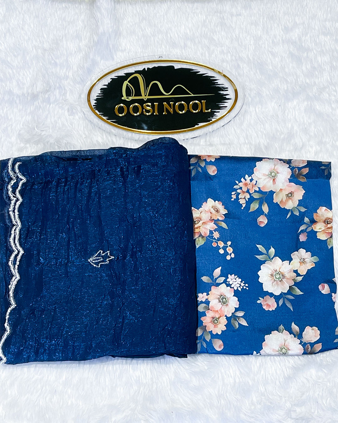Crushed Organza (Dark Blue)