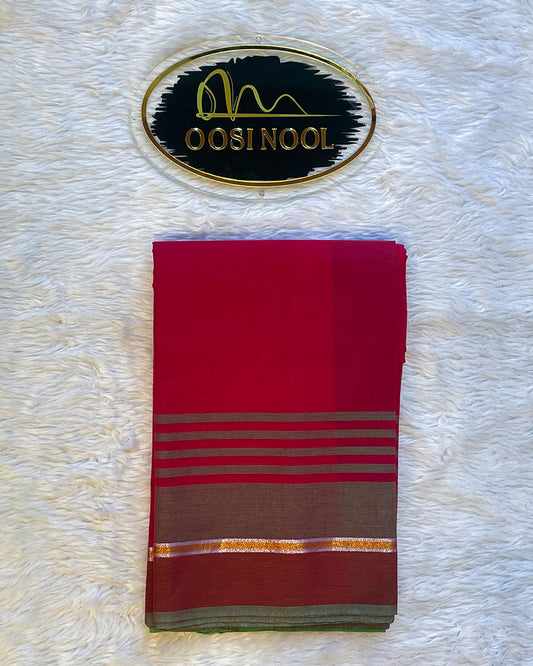 Chettinad Cotton Saree (Red)