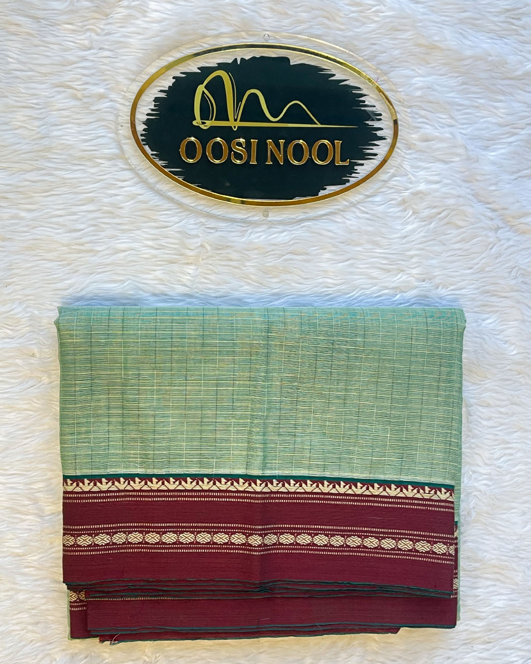 Chettinad Cotton Saree (Mint Green)