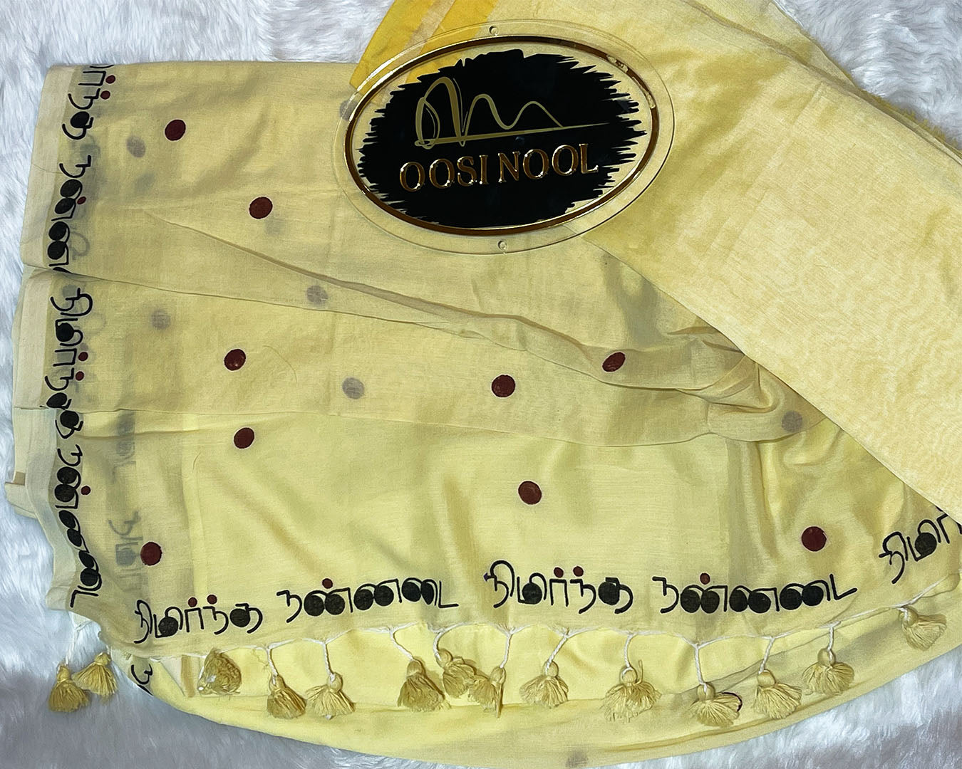 Nimirndha Nannadai Khadi Cotton Saree (Lime Yellow)