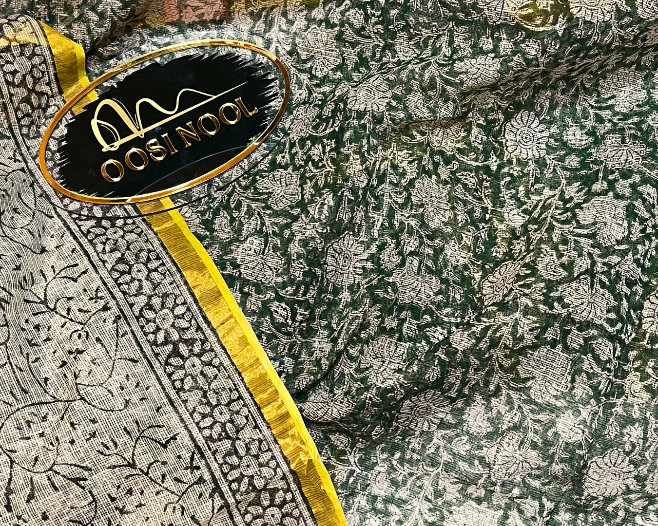 Kota Cotton Saree (Green)