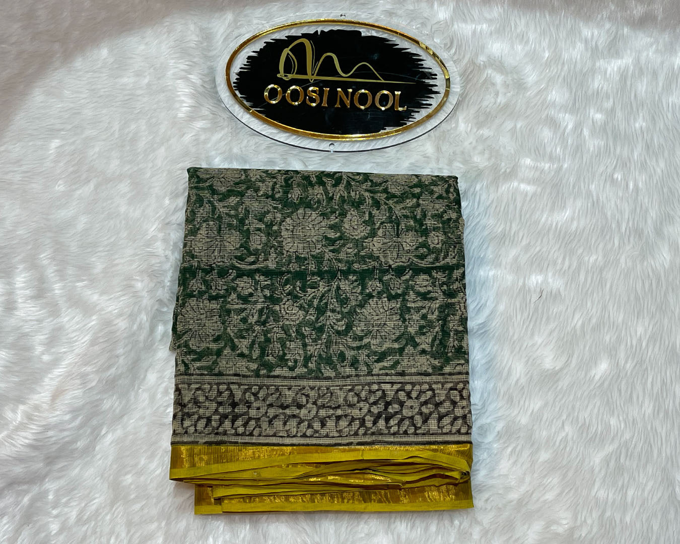 Kota Cotton Saree (Green)