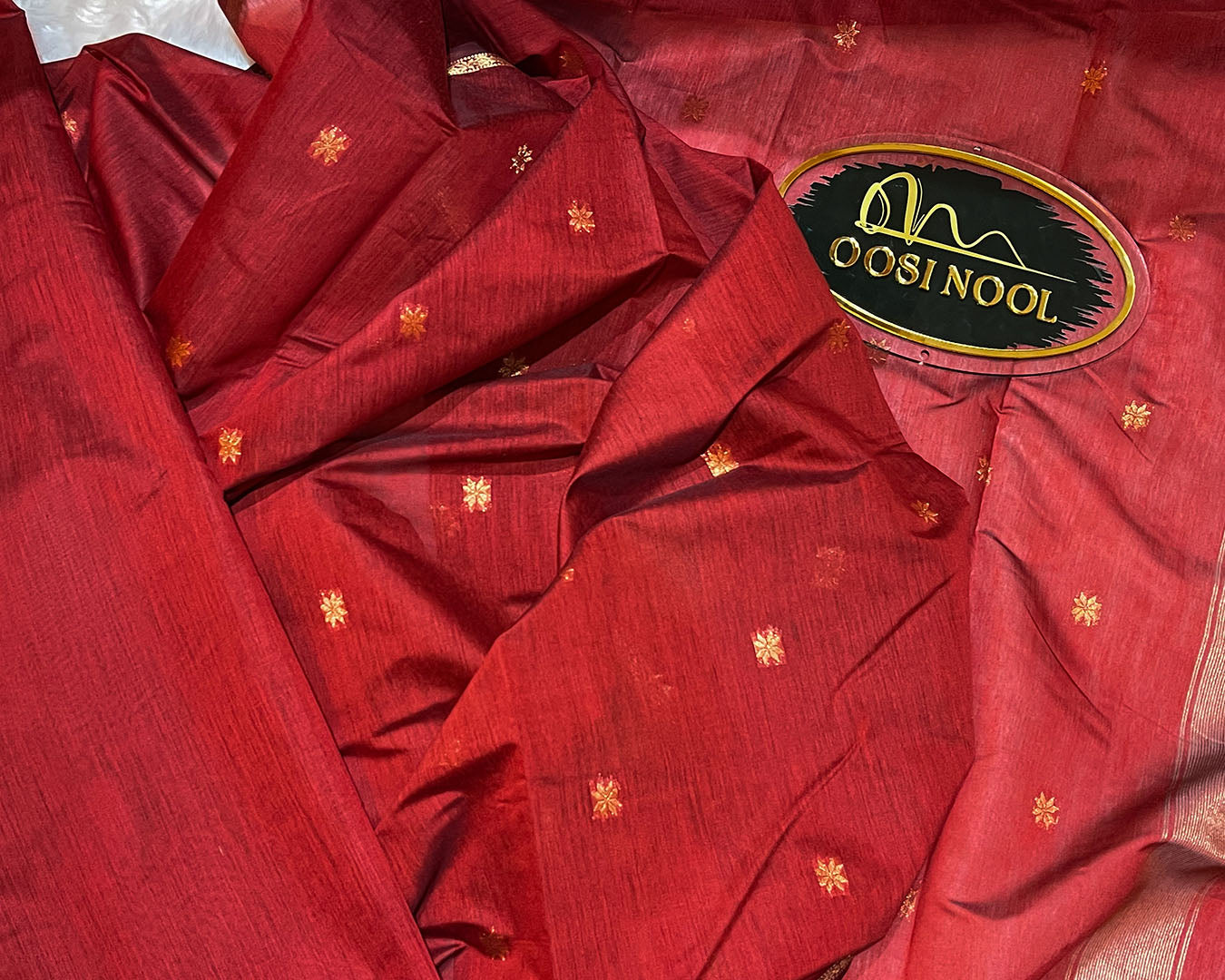 Mangalagiri Cotton Saree (Red)