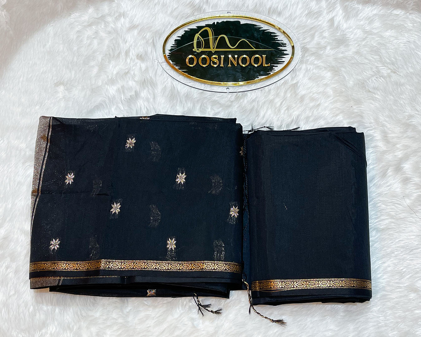 Mangalagiri Cotton Saree (Black)