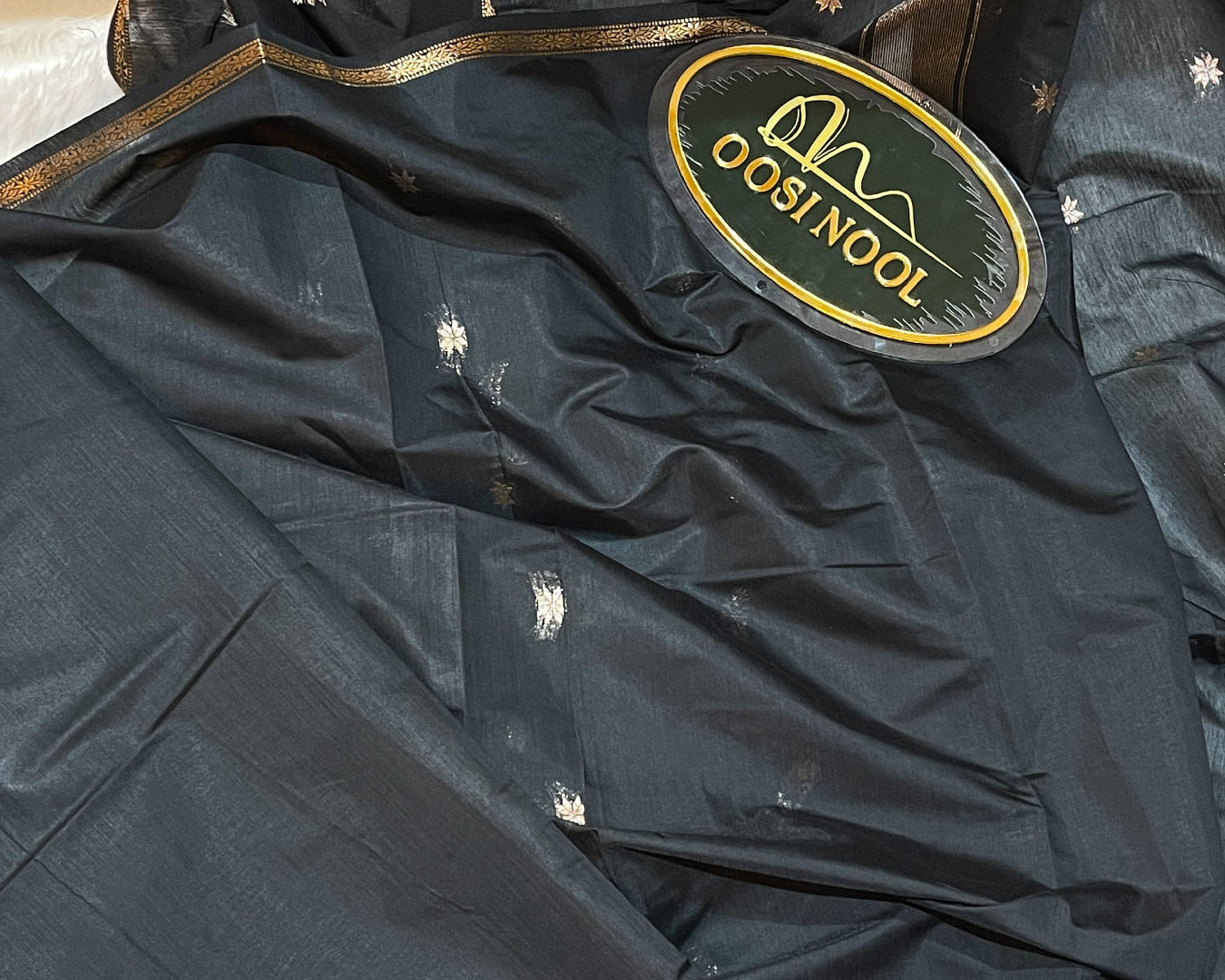 Mangalagiri Cotton Saree (Black)