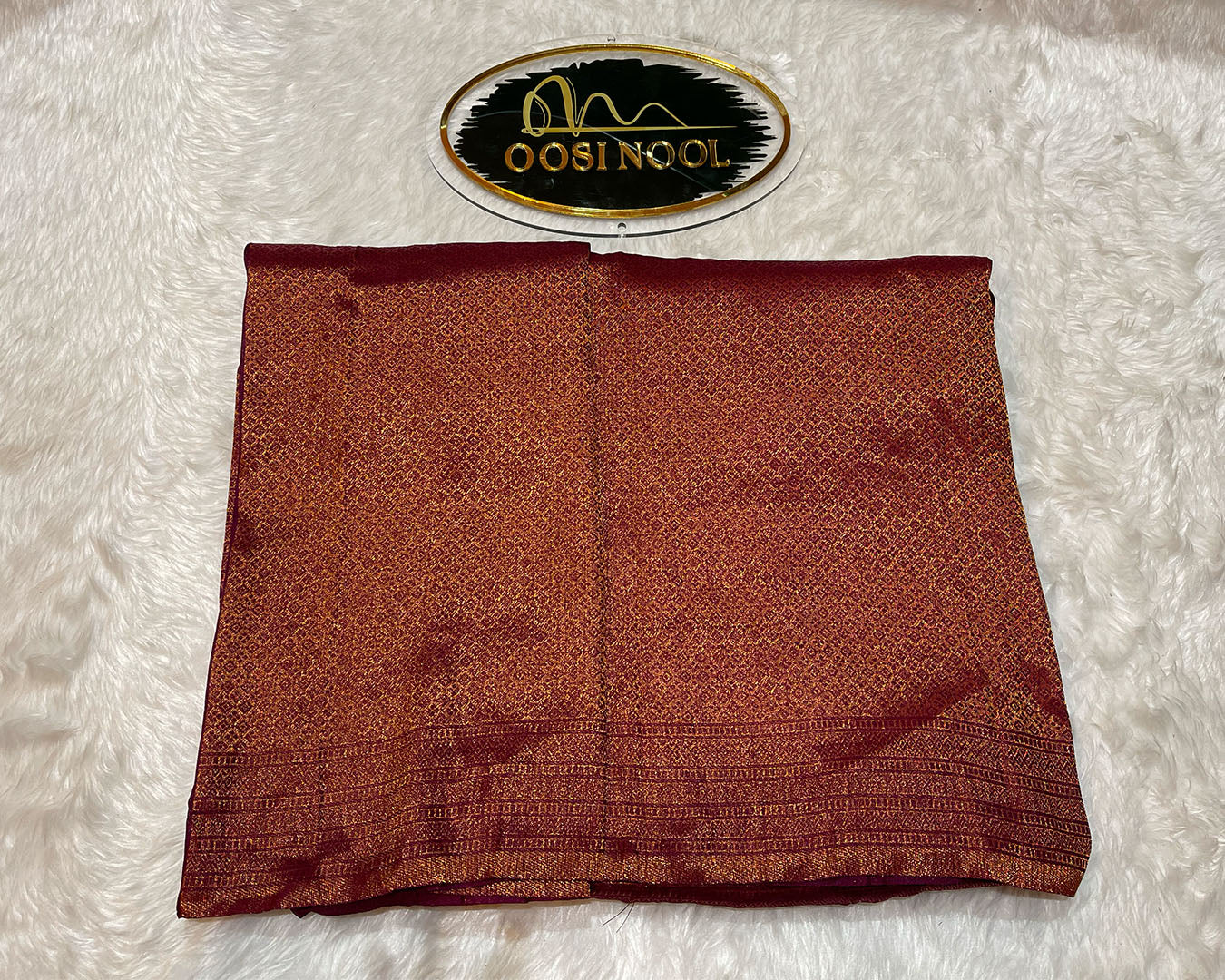 Semi Silk Saree (Maroon)