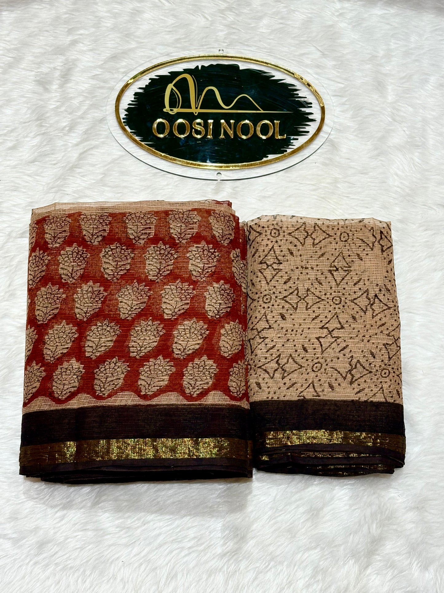 Maroon with Black Border Kota Cotton Saree