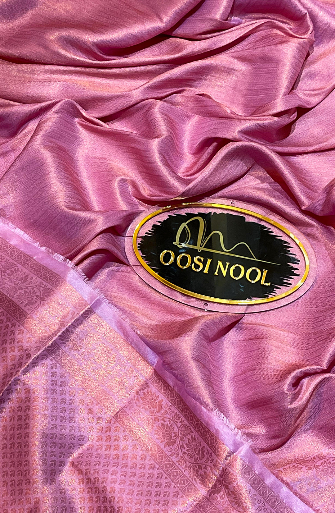 Semi Silk Saree (Pink)
