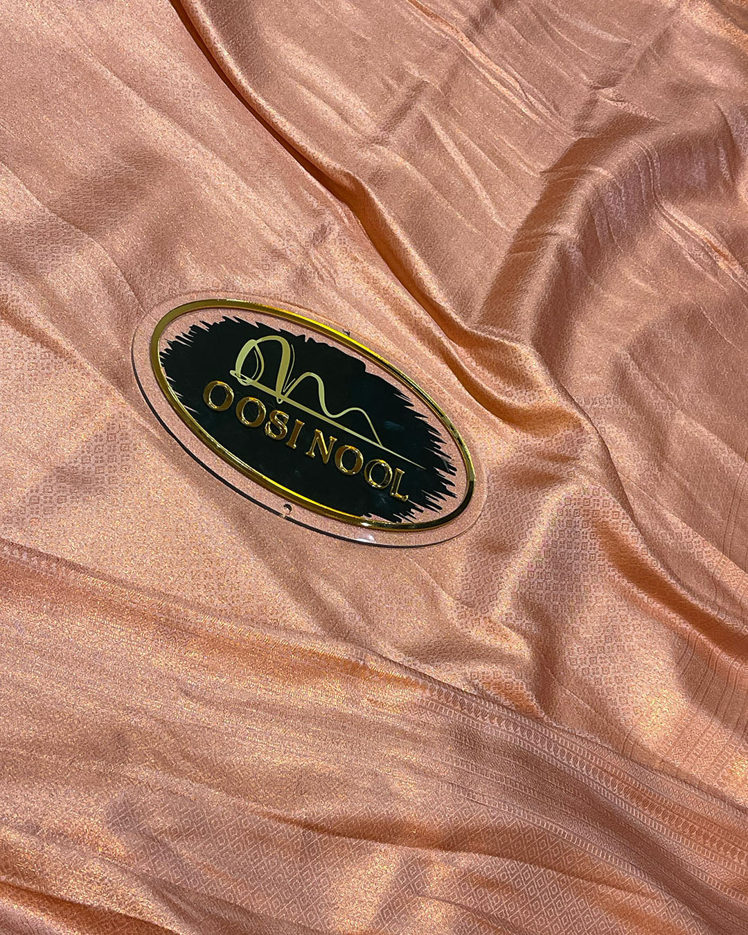 Semi Silk Saree (Light Peach)