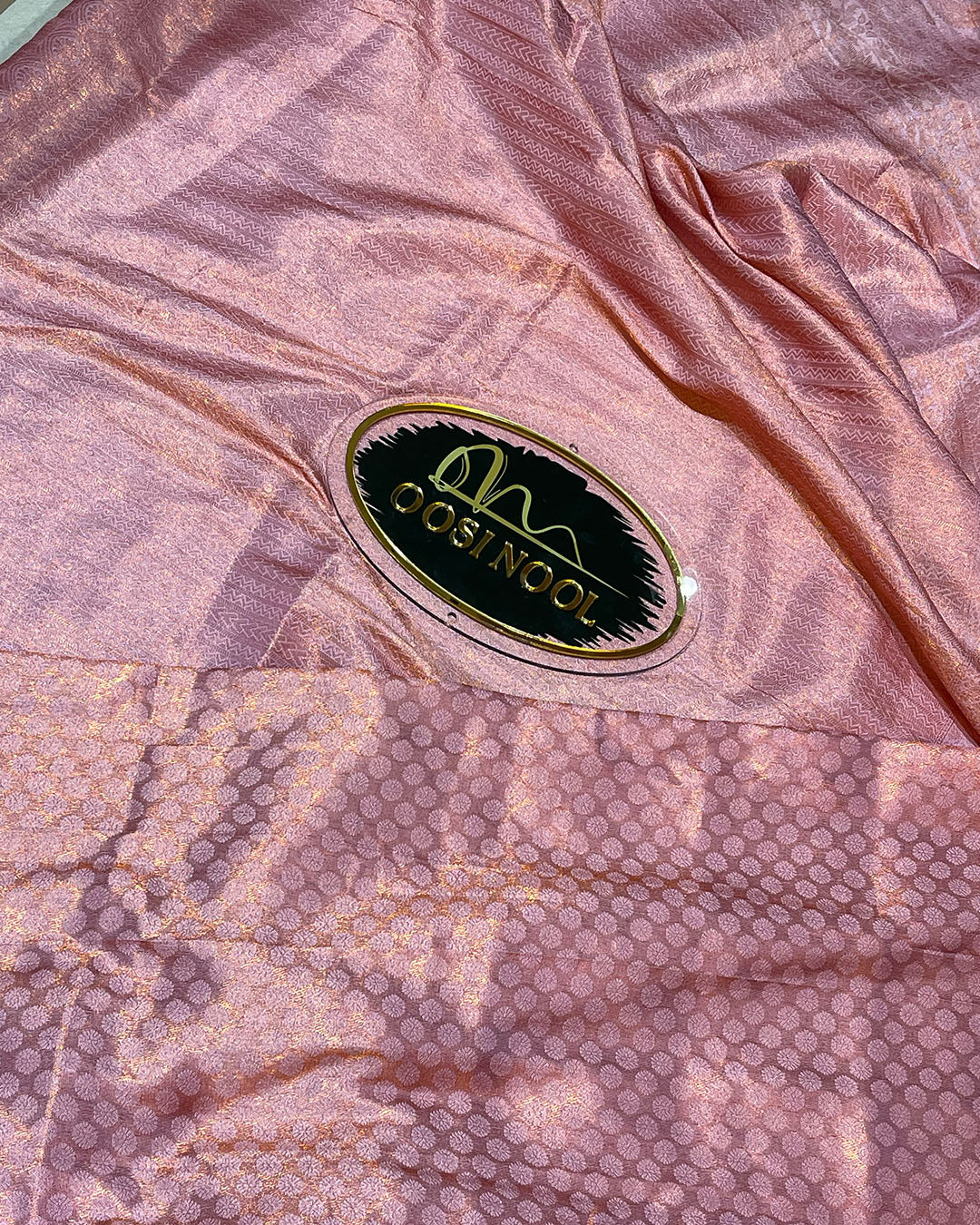 Semi Silk Saree (Baby Pink)
