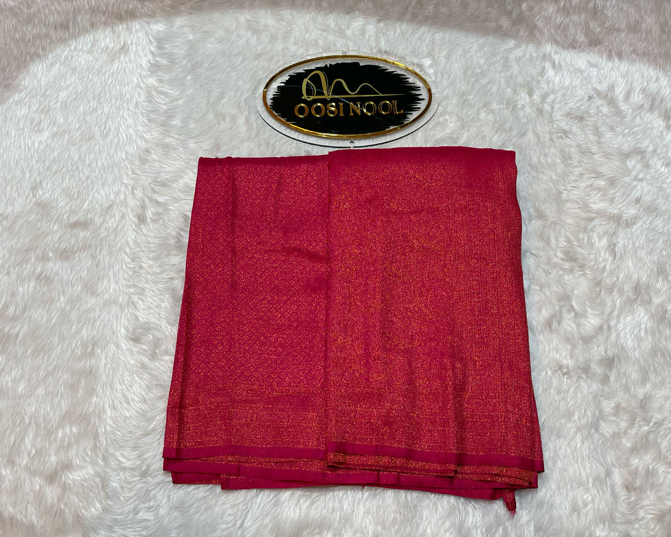 Semi Silk Saree (Rani Pink)