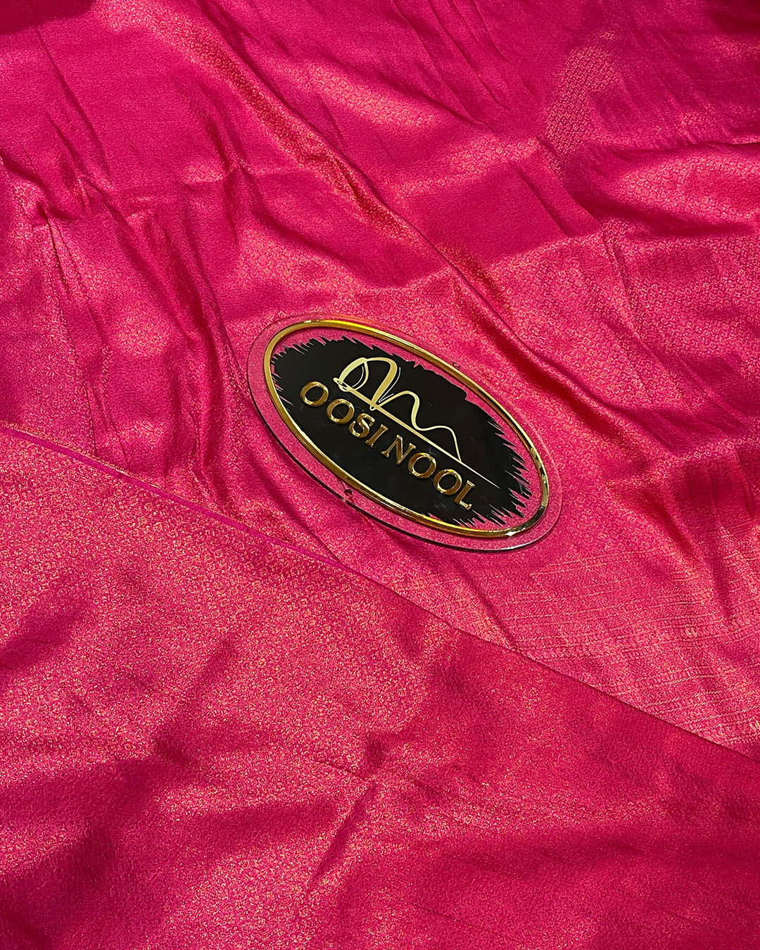 Semi Silk Saree (Rani Pink)