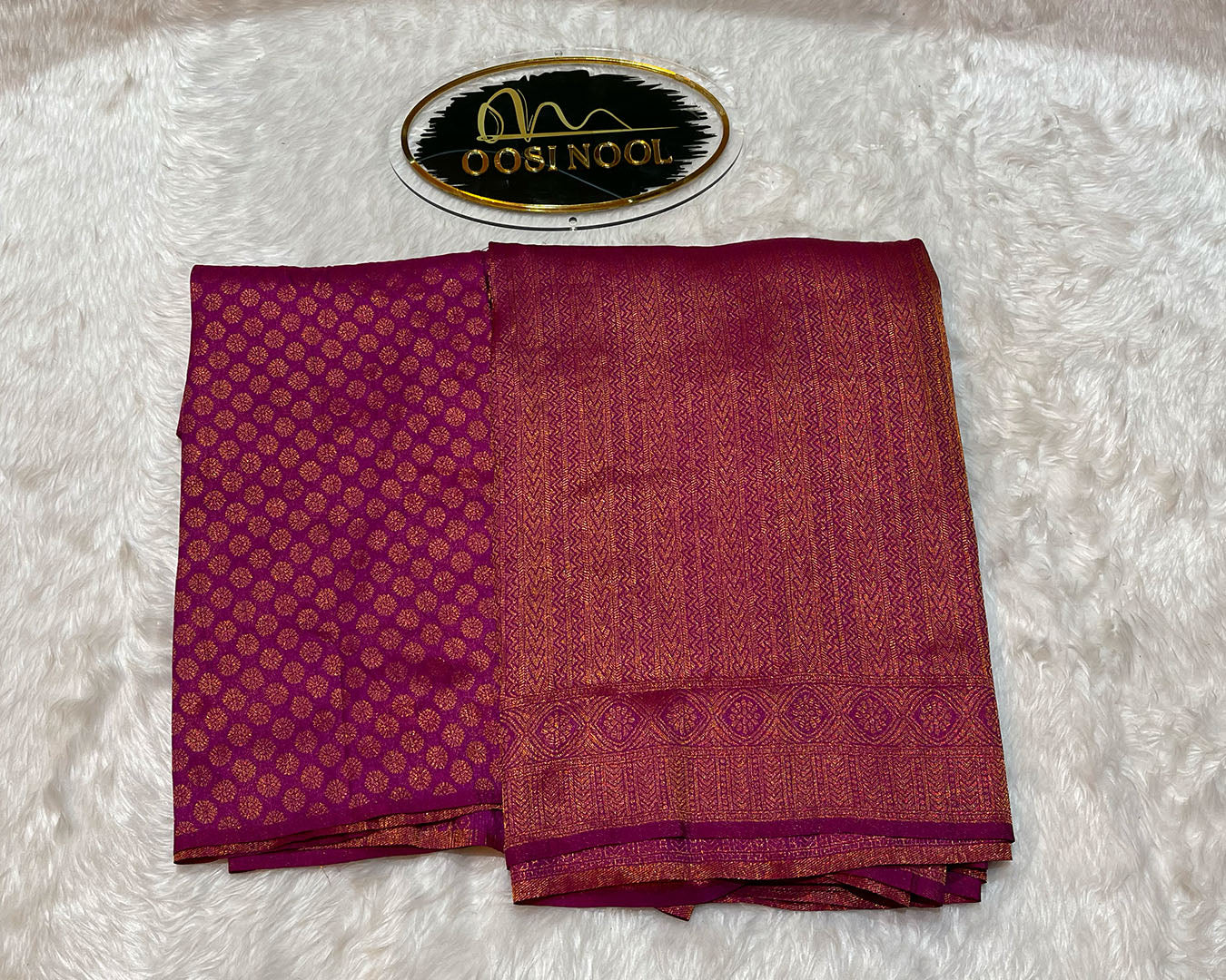 Semi Silk Saree (Rose Pink)