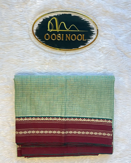 Chettinad Cotton Saree (Mint Green)