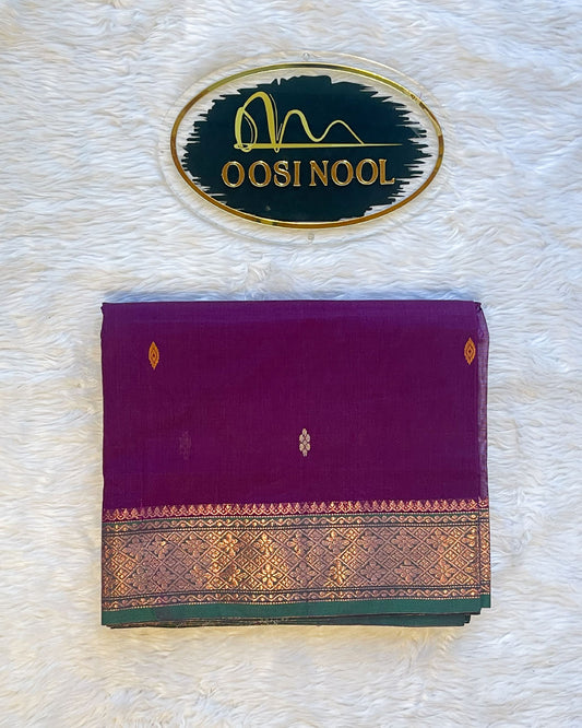 Chettinad Cotton Saree (Magenta)