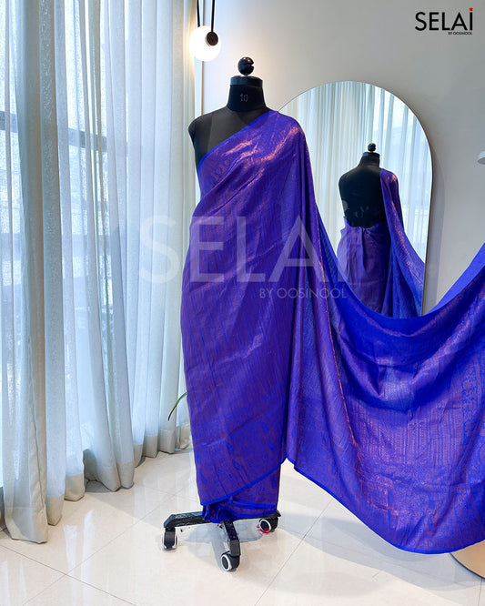 Semi Silk Saree (Purple)